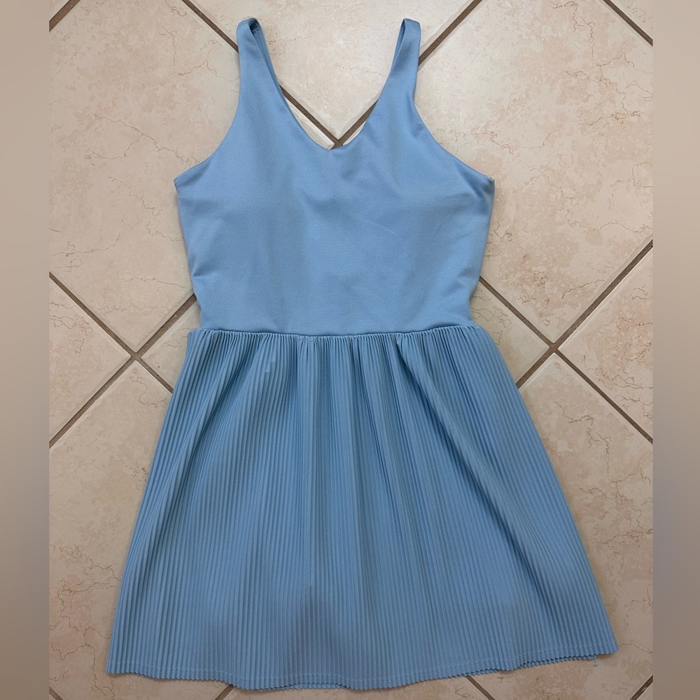 All In Motion Blue Sleeveless Cutout Back Girls Dress